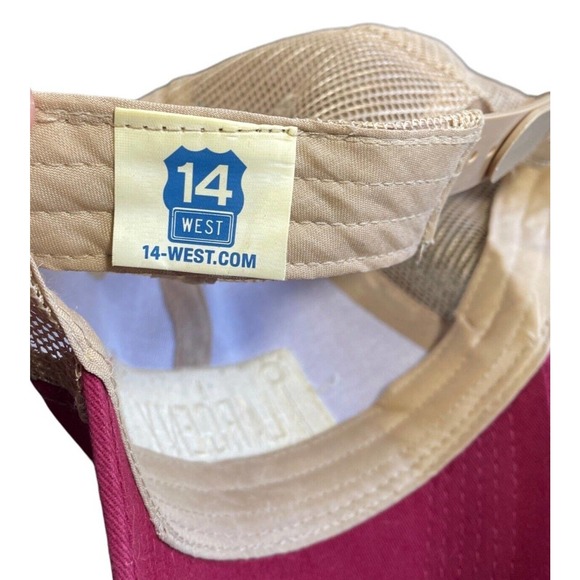 Larceny Bourbon Mesh Snap Back adjustable Hat ball cap Tan Adult One SZ Trucker - Picture 5 of 5